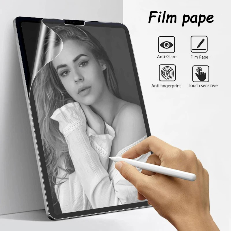 Matte Anti Glare Screen - ฟิล์มกันรอยหน้าจอแบบกระดาษ ผิวสัมผัสแบบด้าน PET ป้องกันแสงสะท้อน สำหรับ iPad