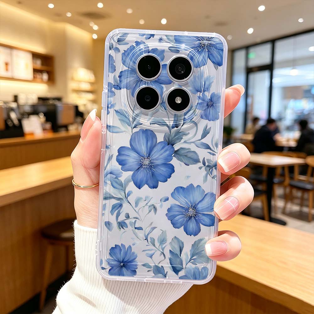 เคสโทรศัพท์ลายดอกไม้สีน้ำเงินส - Xiaomi Poco X6 บทวิจารณ์และราคา