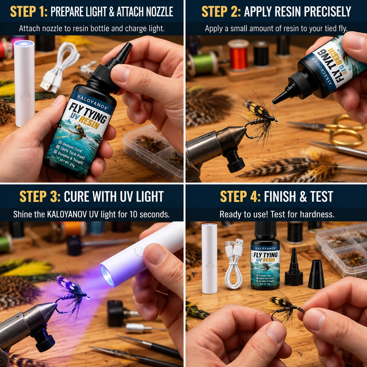 ชุดอุปกรณ์ผูกเหยื่อตกปลาเรซิน  - Liquid Uv Glue Kit บทวิจารณ์และราคา